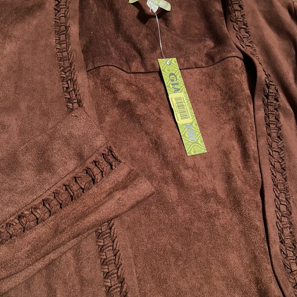 Gianni Bini Faux Suede Jacket / Cardigan